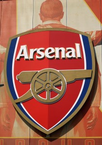 Escudo do Arsenal no Emirates Stadium