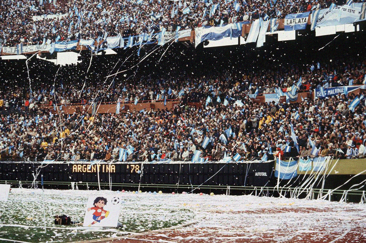 1978 - Final: torcida argentina em festa