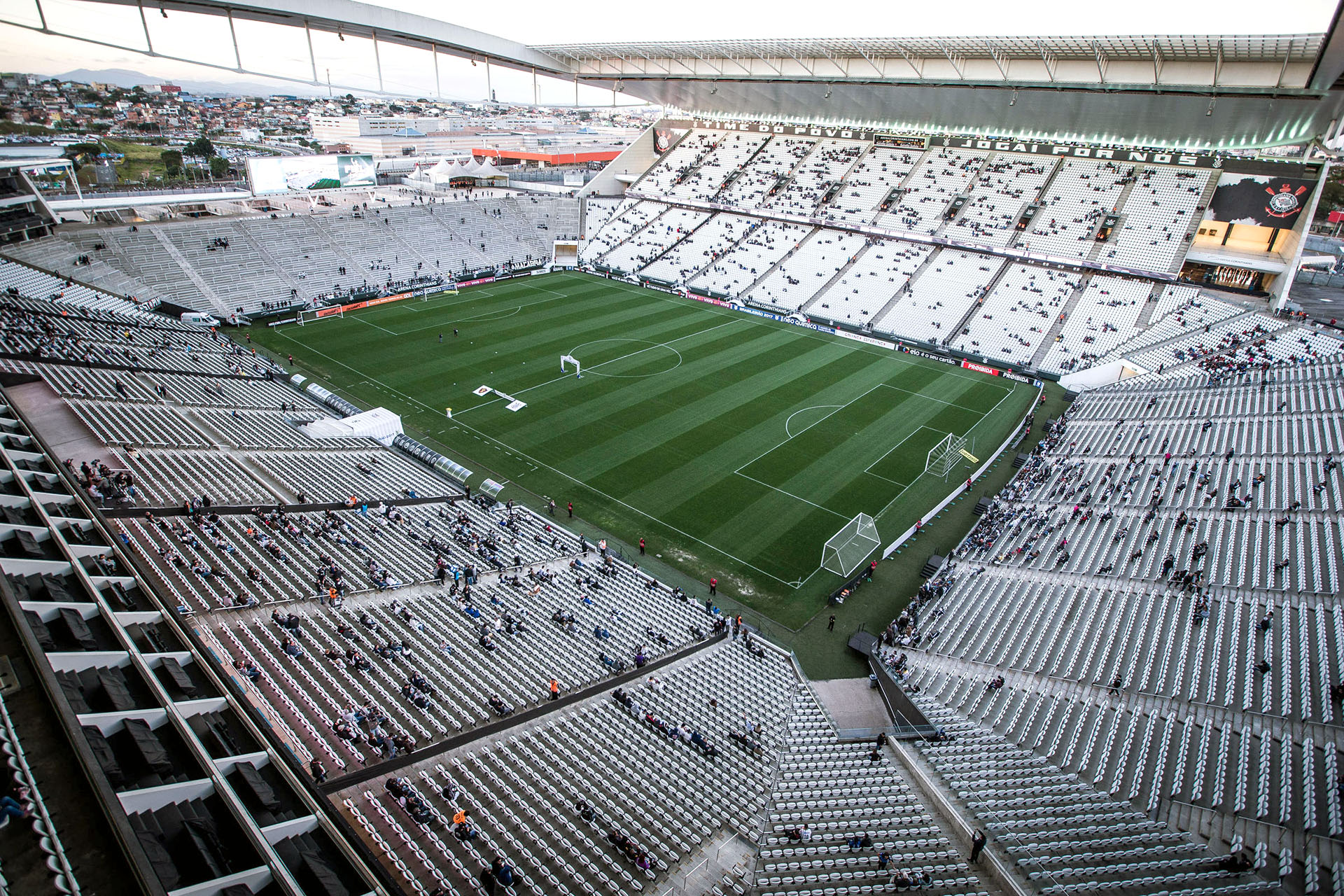 Arena Corinthians, popularmente conhecida como "Itaquerão".