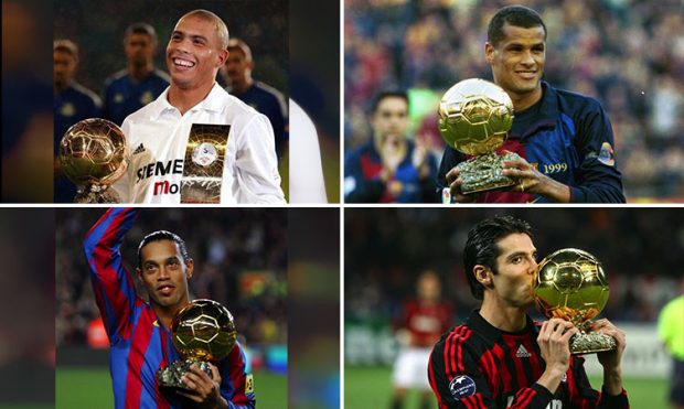 Todos os jogadores brasileiros que conquistaram a Bola de Ouro