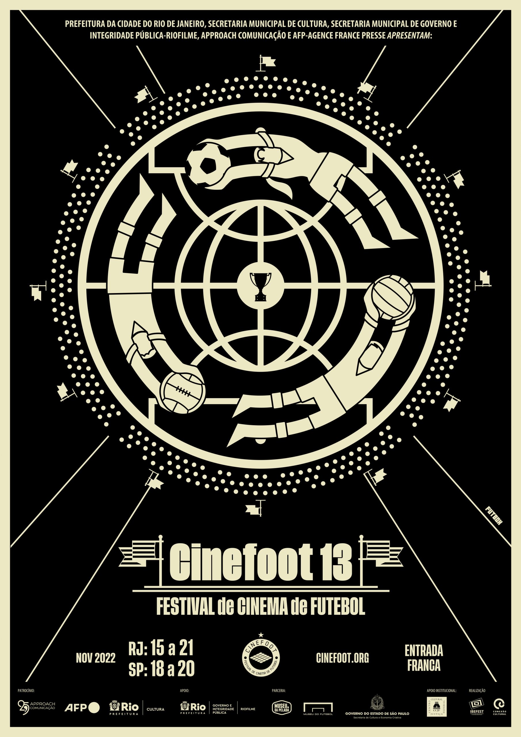 Pôster Oficial Cinefoot 13 - Opção 3
