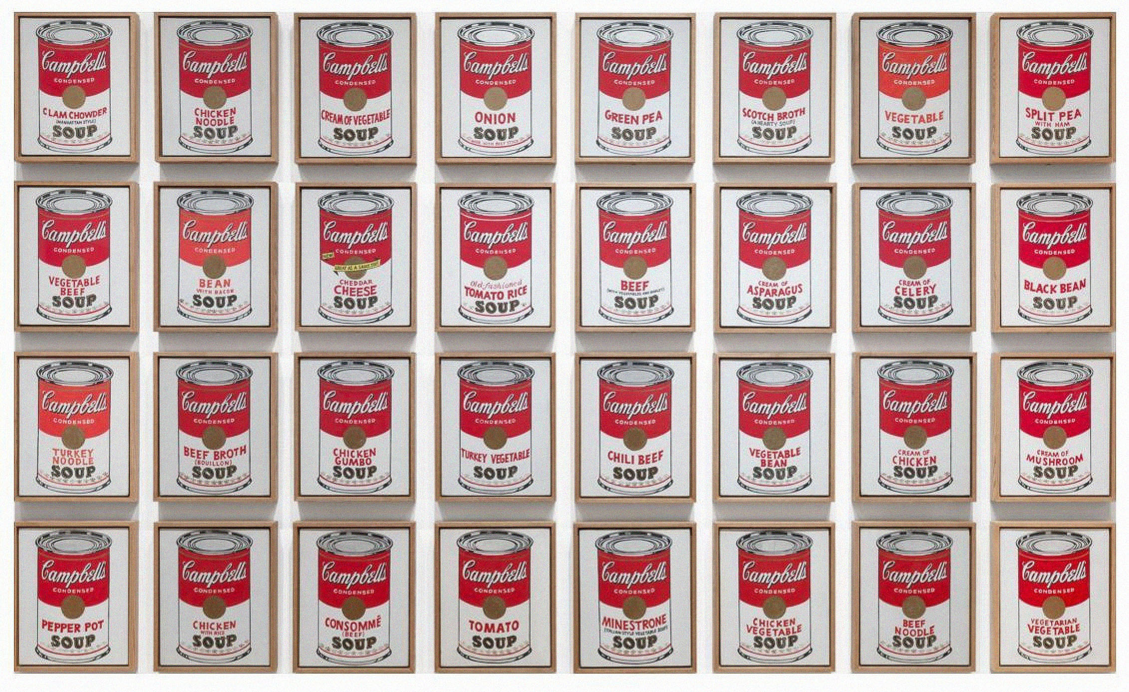 Andy Warhol: quadro "Latas de sopa Campbell’s"
