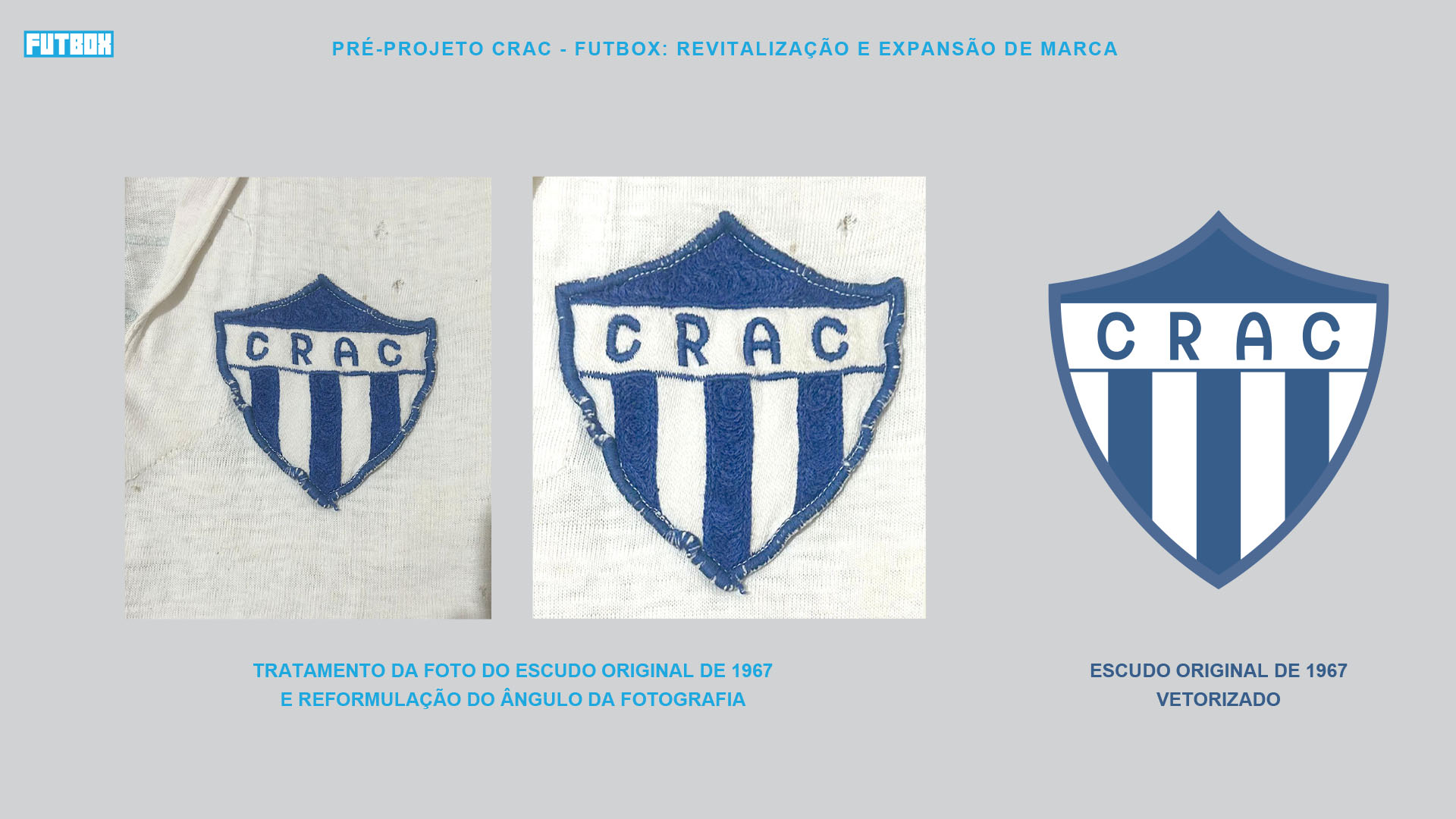 Processo de vetorização do formato original do escudo histórico