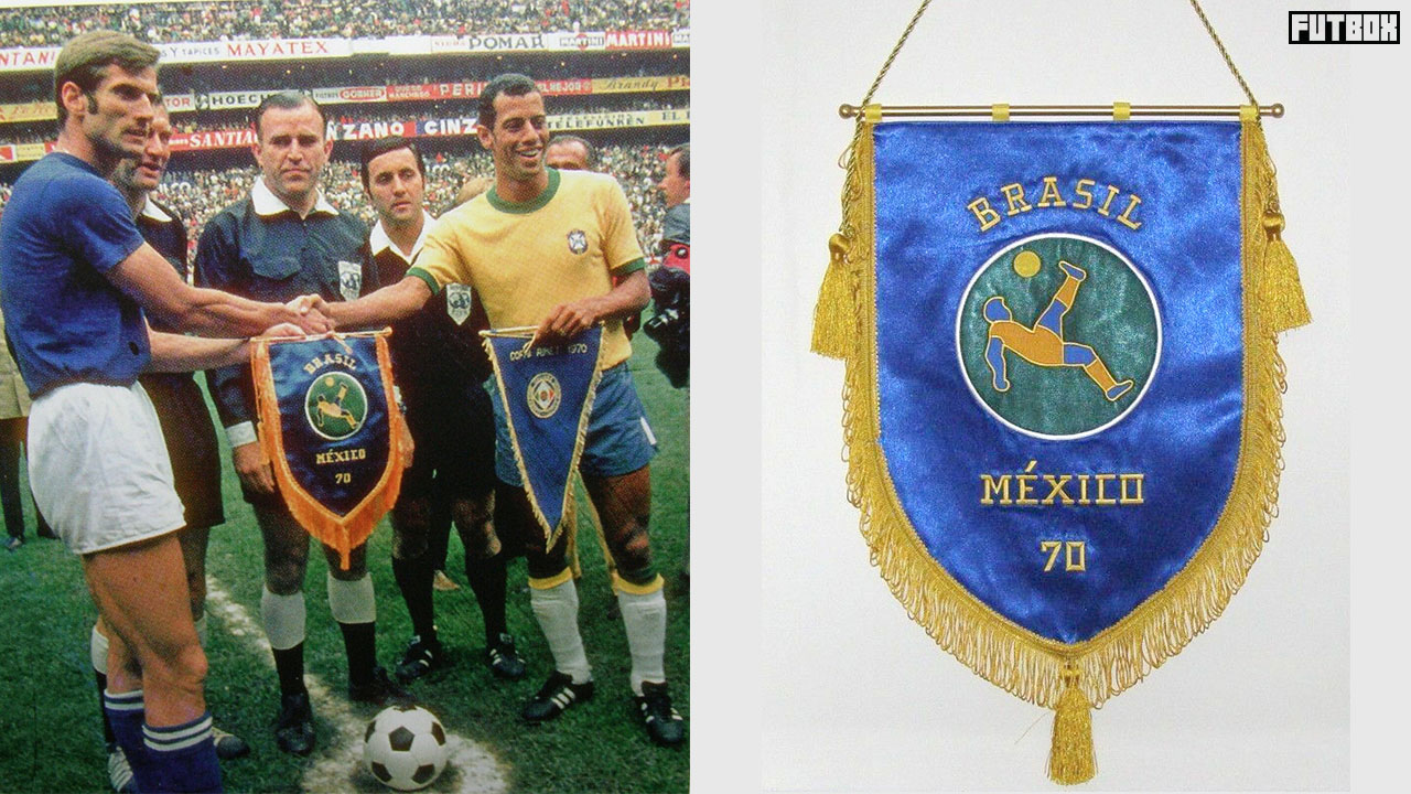 Flâmula usada pela seleção na Copa de 70